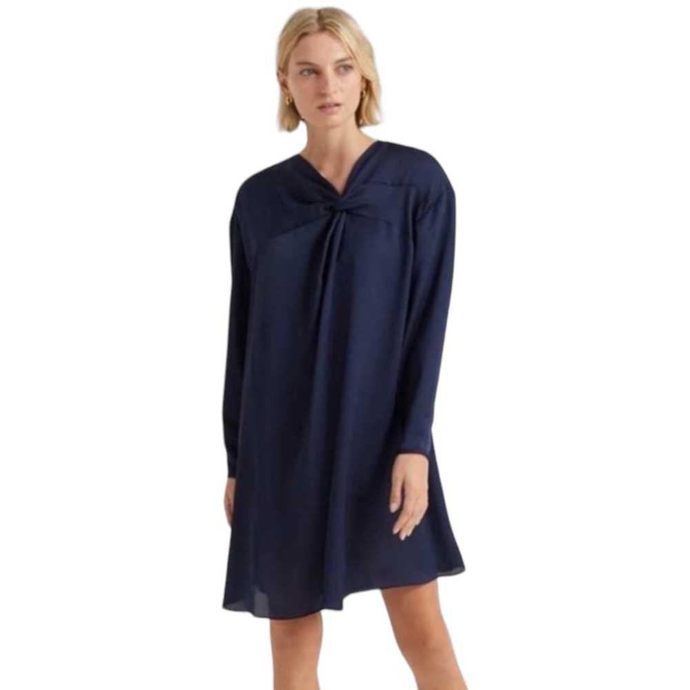 Club Monaco Agean Twist Front Yoke Swing Dress